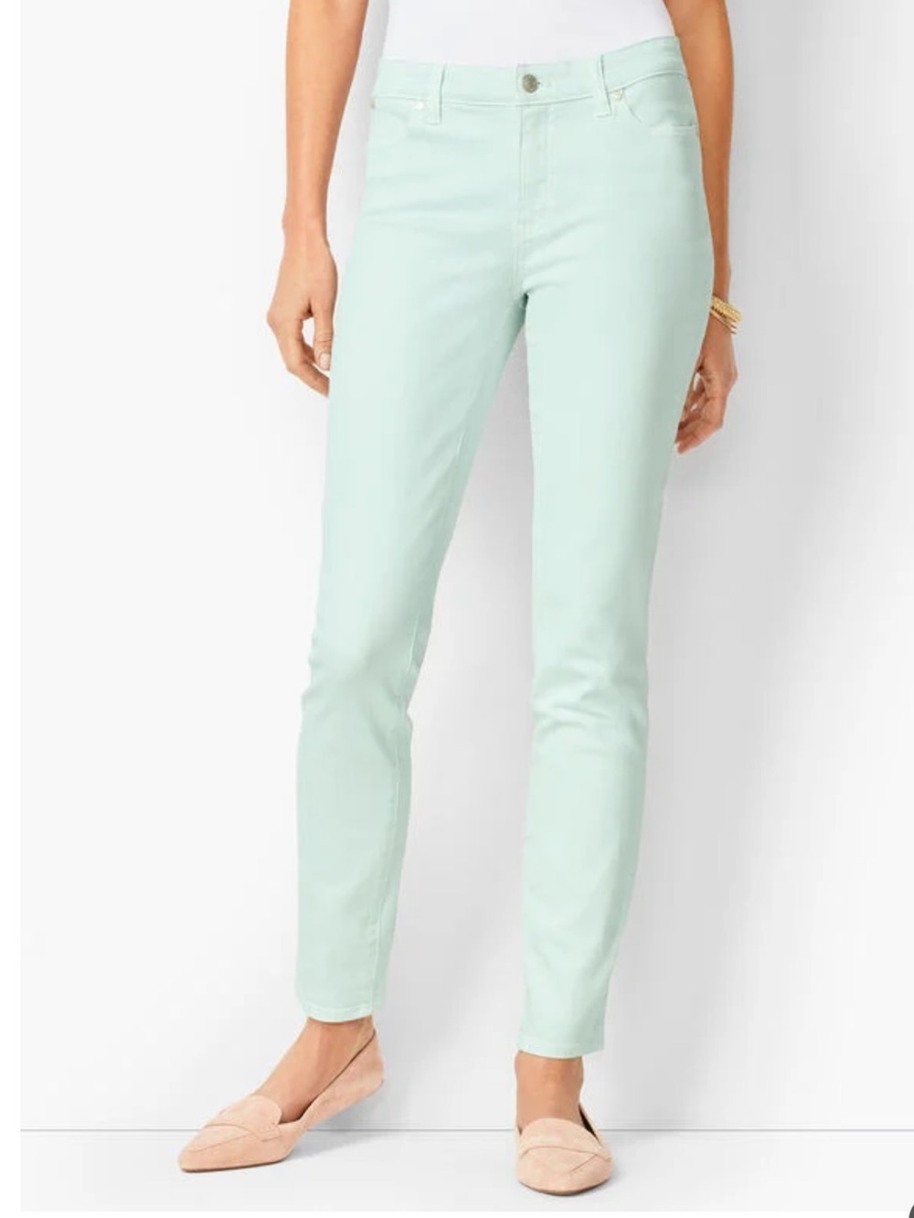 Talbots Mint Green Cropped Jeans